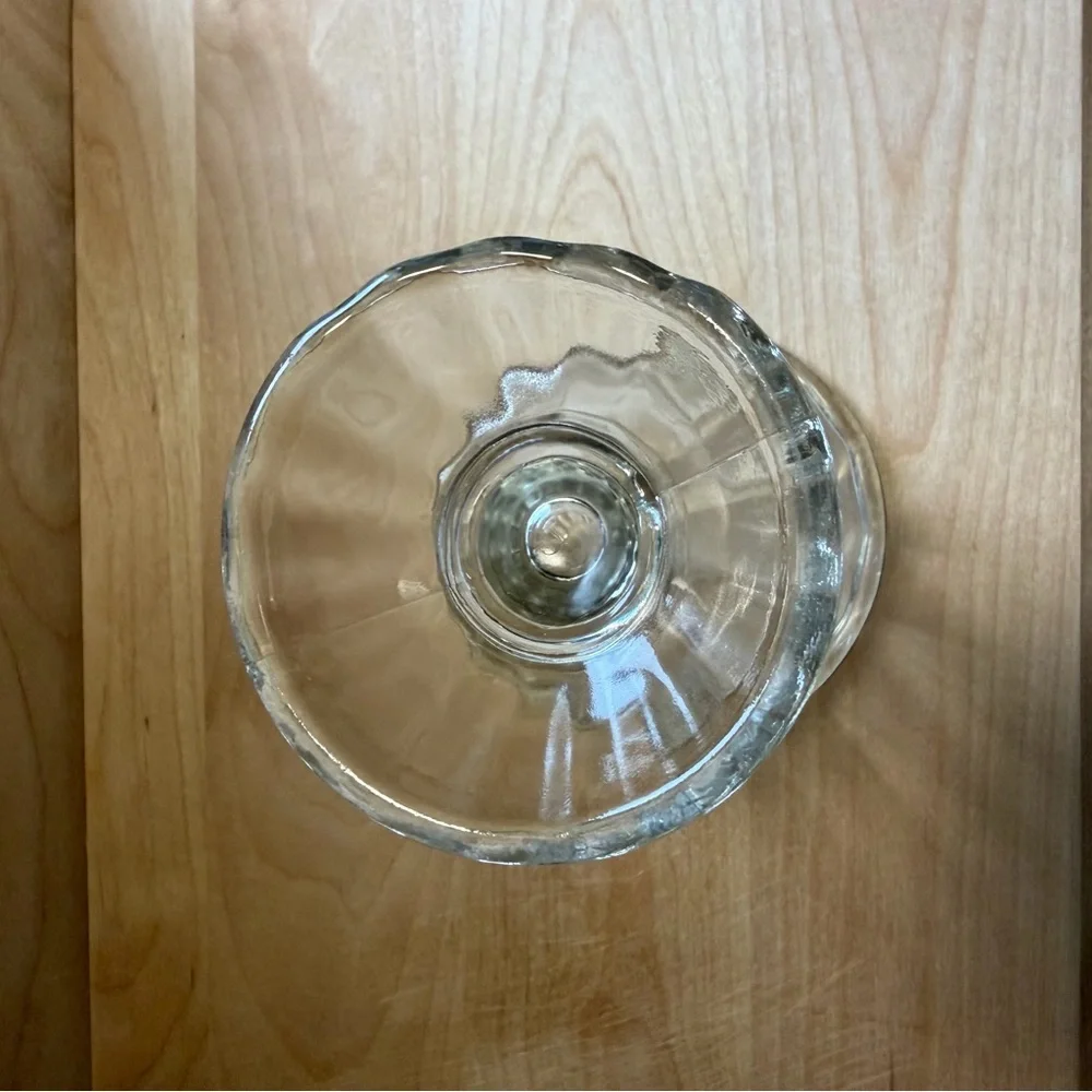 Vintage Libbey Tulip 5” Clear Glass 6 oz Retro Icecream Sundae Dish Collectible